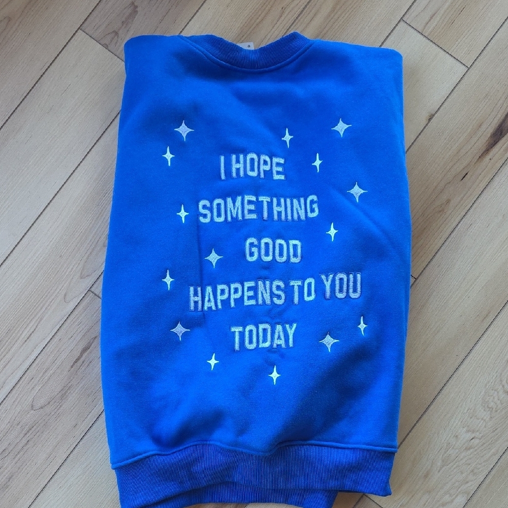 Altar'd State Blue Sweatshirt with Star Design